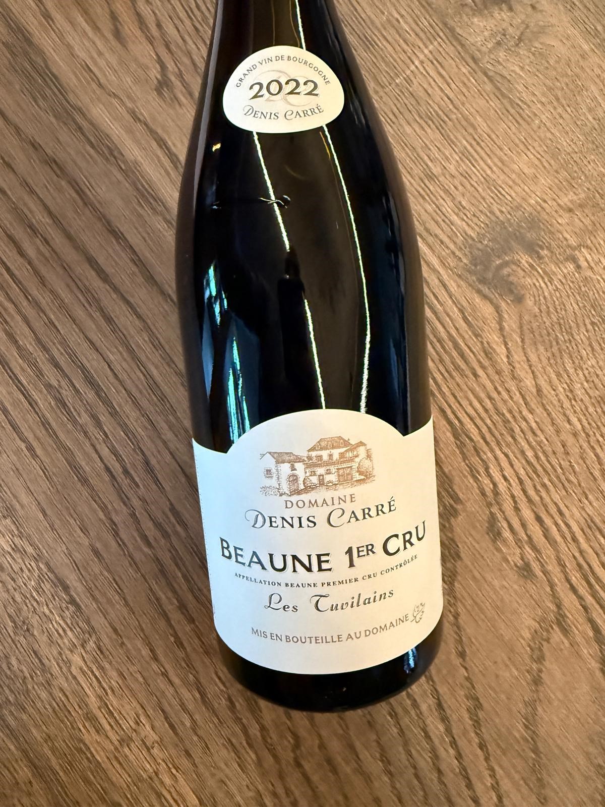 DENIS CARRE BEAUNE 1ER CRU LES TUVILAINS ROUGE 2022  VOL. 13.0